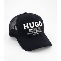 Hugo Blue Merk International Logo Trucker Cap - Black