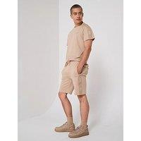 Hugo Bodywear Liam Taped Loungewear Shorts - Beige