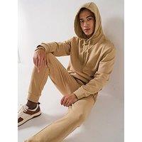 Hugo Dapodayote Jersey Overhead Tracksuit - Beige