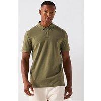 Boss Passenger Slim Fit Tonal Patch Logo Polo Shirt - Green
