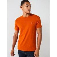 Boss Tales Tonal Logo Relaxed Fit T-Shirt - Orange