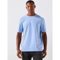 Boss Tchup Relaxed Fit Centre Logo T-Shirt - Light Blue