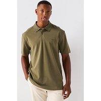 Boss Pe Tirecollar Textured Collar Polo Shirt - Green