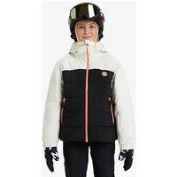 Roxy Junior Girls Skiing Snowyhill Puffy Jacket - White