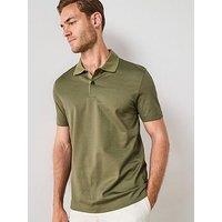 Boss C-Parlay 212 Regular Fit Mercerised Textured Polo Shirt - Green