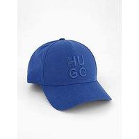 Hugo Jude-Stacked Logo Cap - Blue