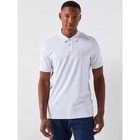 Boss Passenger Slim Fit Tonal Patch Logo Polo Shirt - Grey