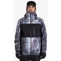 Quiksilver Mens Skiing Sycamore Printed Jacket - Grey