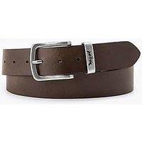 Levi'S Metal Two Horse Keeper Leather Belt - Brown
