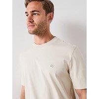 Boss Double B-Monogram Crew Neck T-Shirt - Cream