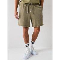Hugo Blue Nebusho Relaxed Fit Washed Jersey Shorts - Green