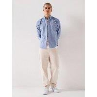 Hugo Evito Slim Fit Oxford Cotton Pocket Shirt - Blue