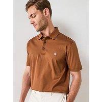 Boss C-Parris 01 Regular Fit Nikel Logo Cotton Polo Shirt - Brown