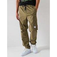 Hugo Blue Gadic242 Relaxed Fit Ripstop Cargo Trousers - Green