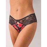 Dorina Anahi Floral Hipster Classic Brief - Black