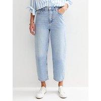 New Look Barrel Leg Denim Jeans - Light Blue