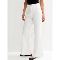New Look Adalae Wide Leg Jeans - White
