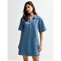 New Look Denim Tunic Dress - Blue