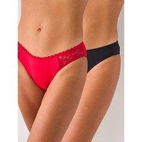 Dorina Sonia 2Pk Brief- Red/Black
