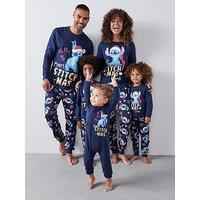 Disney Lilo & Stitch Baby Disney Lilo & Stitch Festive Family Sleepsuit - Blue
