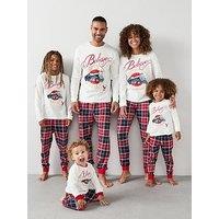 The Very Collection Ladies Polar Express Family Christmas Pj - Cream