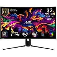 Msi Mag 321Cup Qd-Oled 32-Inch, 4K Uhd, 165Hz, 0.03Ms, Adaptive Sync, Curved Gaming Monitor