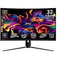 Msi Mpg 321Curx Qd-Oled 32-Inch, 4K Uhd, 240Hz, 0.03Ms, Adaptive Sync, Curved Gaming Monitor