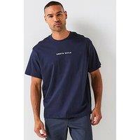 North Sails Centre Logo Crew Neck T-Shirt - Navy