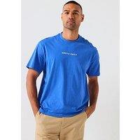 North Sails Centre Logo Crew Neck T-Shirt - Blue