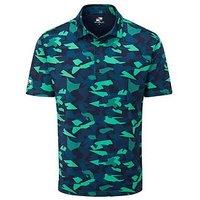 Stuburt Mens Golf Bullfinch Polo - Blue/Green