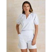 Long Tall Sally Stripe Short - Blue