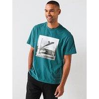 North Sails Photo Print Crew Neck T-Shirt - Dark Aqua