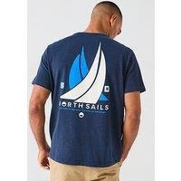 North Sails Small Logo Crew Neck T-Shirt - Navy