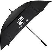 Stuburt 66 Inch Double Canopy Golf Umbrella - Black