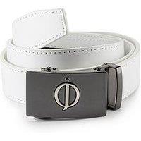 Oscar Jacobson Mens Golf Leather Belt - White