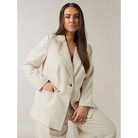 Evans Linen Blazer - Natural