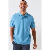 North Sails Tipped Collar Short Sleeve Polo Shirt - Aqua