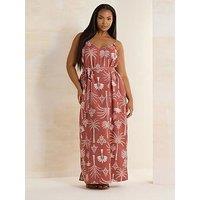 Yours Curve Beaded Cami Dress - Pink