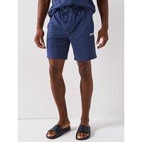 Boss Rise Tape Logo Loungewear Shorts - Navy
