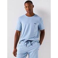 Boss Mix & Match Regular Fit Loungewear T-Shirt - Light Blue