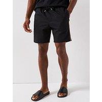 Boss Iconic Taped Loungewear Shorts - Black