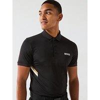 Boss Mens Golf Paule Polo - Black