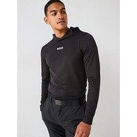 Boss Mens Golf Scott Active Hoodie - Black