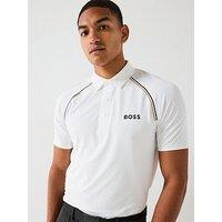 Boss Mens Golf Paule Polo -White