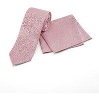 Skopes Mosaic Tie And Pocket Square Set - Pink