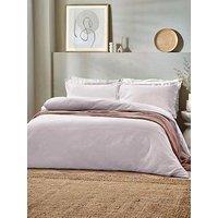 Yard Waffle Blush 100% Cotton Duvet Cover Set