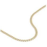 The Love Collection 9Ct Yellow Gold Solid Curb Chain Necklace (3.75Mm) 18 Inch