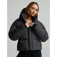 Zavetti Canada Rivera Tech Short Puffer Jacket - Grey