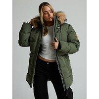 Zavetti Canada Goshawa Puffer Parka Jacket - Green