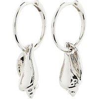 Pilgrim Breeze Hoops Silver-Plated